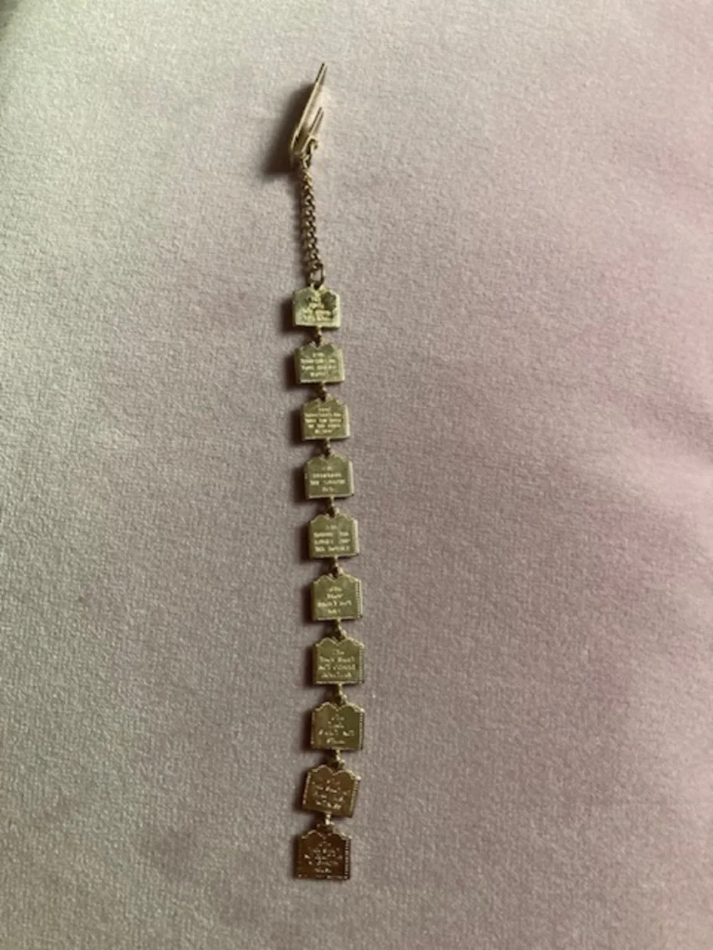 10 commandments bookmark